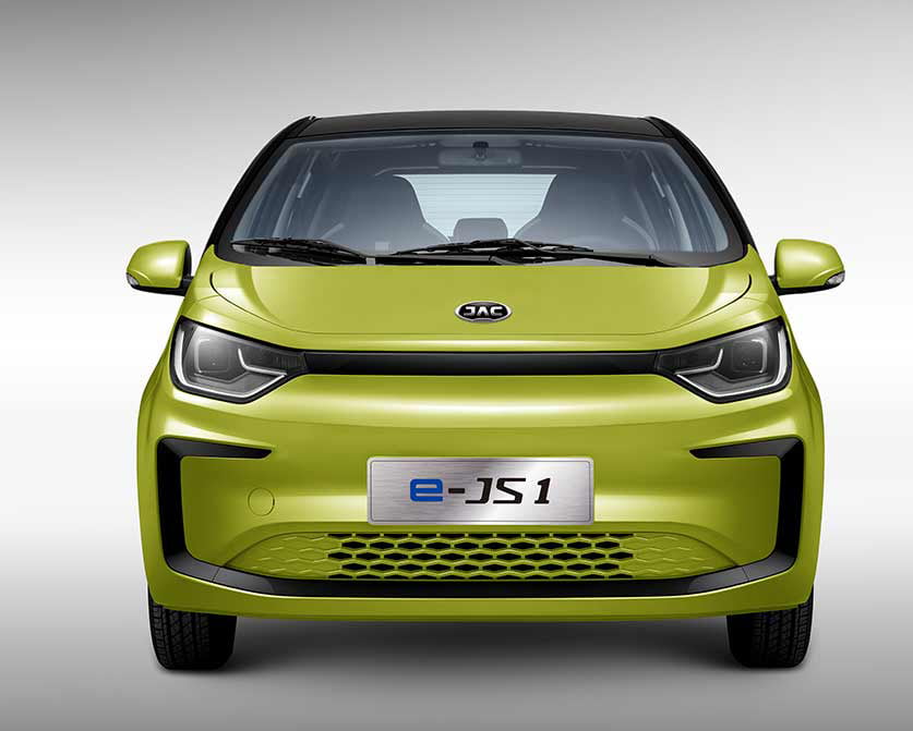 Auto Eléctrico Panamá JAC e-JS1 Carro Chino frente